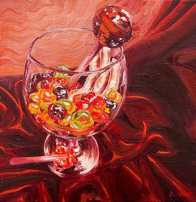 Might Have a Sweet Tooth | 25x25 cm | Oil on Canvas | September 2024