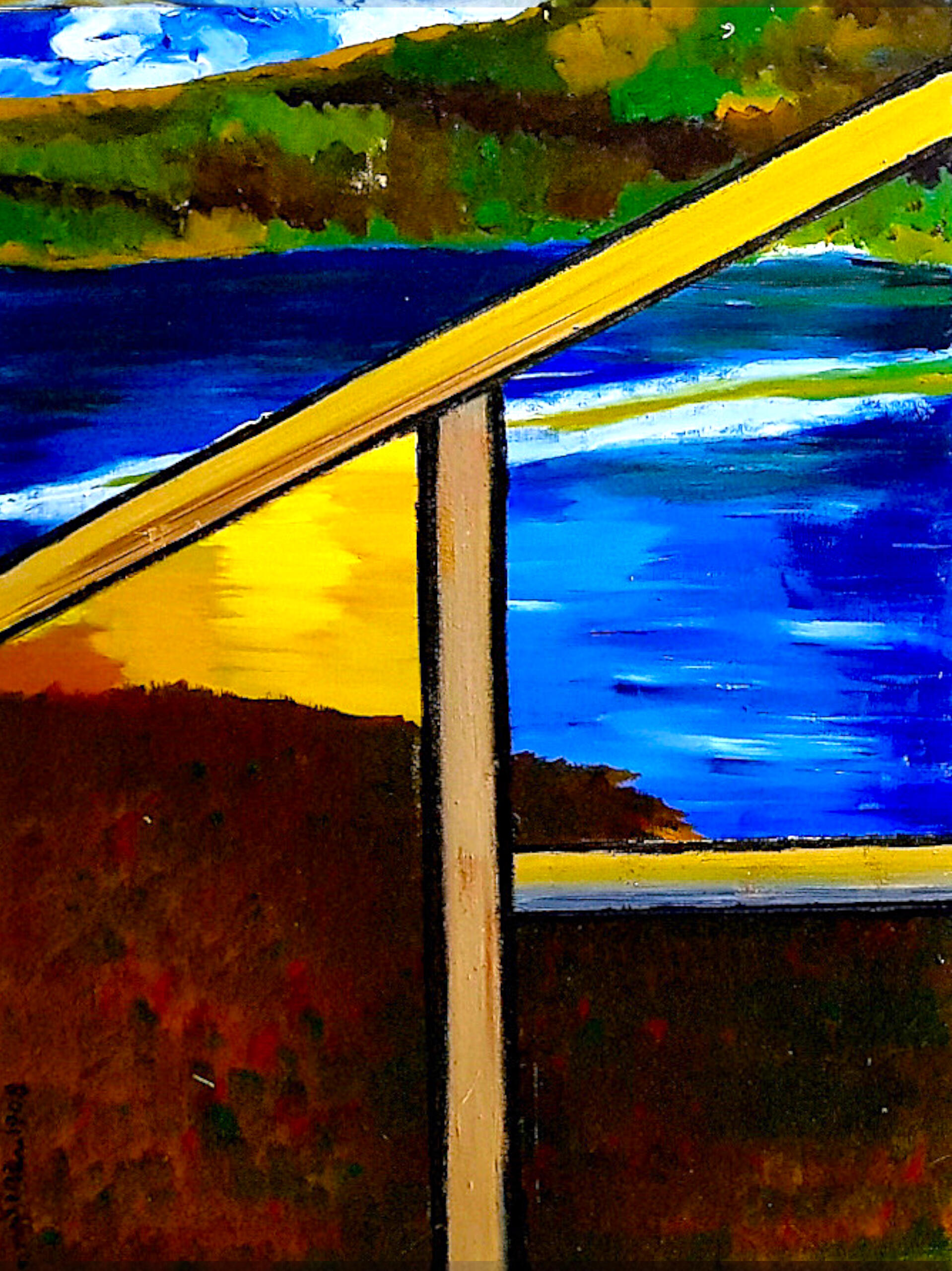 1/3 of Tryptich | Oil on Canvas | 2019